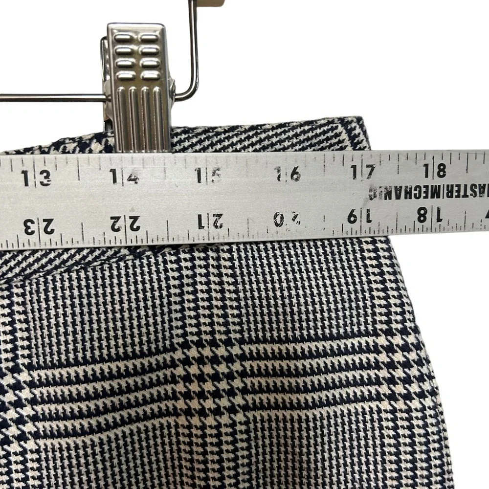 people tree 8 organic cotton Sienna‎ tweed plaid trousers cropped career pant - Picture 11 of 16